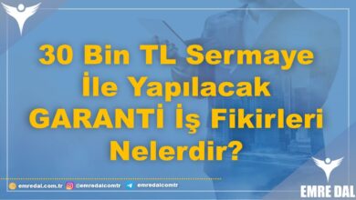 30 Bin TL Sermaye İle Yapılacak GARANTİ İş Fikirleri Nelerdir?