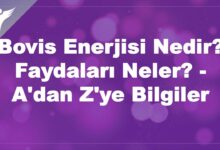 Bovis Enerjisi Nedir? Faydaları Neler? - A'dan Z'ye Bilgiler