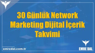30 Günlük Network Marketing Dijital İçerik Takvimi
