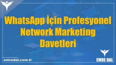 WhatsApp İçin Profesyonel Network Marketing Davetleri