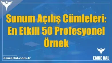 Sunum Açılış Cümleleri: En Etkili 50 Profesyonel Örnek