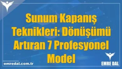 Sunum Kapanış Teknikleri: Dönüşümü Artıran 7 Profesyonel Model