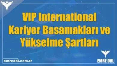 VIP International Kariyer Basamakları ve Yükselme Şartları