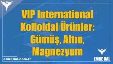 VIP International Kolloidal Ürünler: Gümüş, Altın, Magnezyum