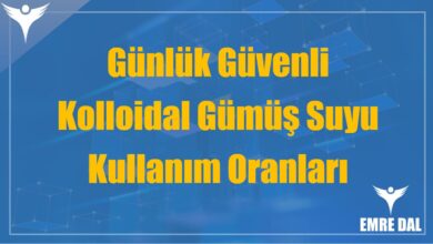 Günlük Güvenli Kolloidal Gümüş Suyu Kullanım Oranları