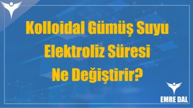 Kolloidal Gümüş Suyu Elektroliz Süresi Ne Değiştirir?