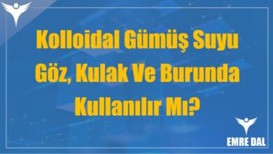 Kolloidal Gümüş Suyu Göz, Kulak Ve Burunda Kullanılır Mı?
