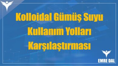 Kolloidal Gümüş Suyu Kullanım Yolları Karşılaştırması