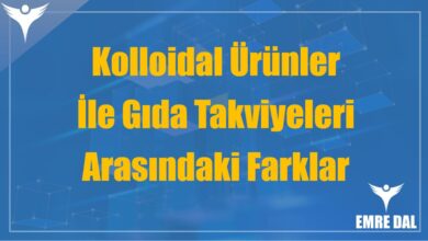 Kolloidal Ürünler İle Gıda Takviyeleri Arasındaki Farklar