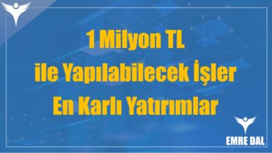 1 Milyon TL ile Yapılabilecek İşler: En Karlı Yatırımlar