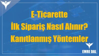 E-Ticarette İlk Sipariş Nasıl Alınır? Kanıtlanmış Yöntemler